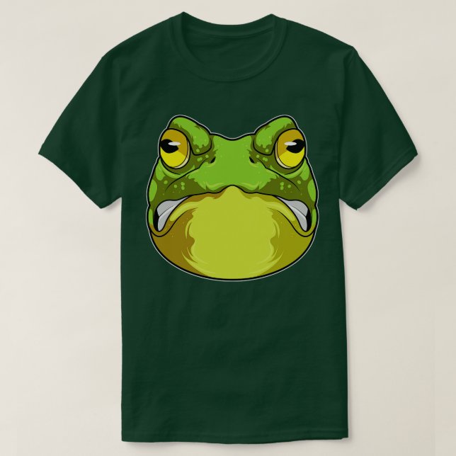 Frosch mit bösen Augen T-Shirt (Design vorne)