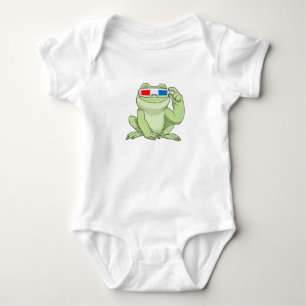 Frosch mit Brille Baby Strampler