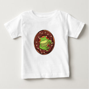 Frosch mit Donut Baby T-shirt
