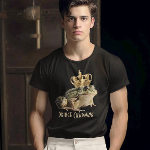 Frosch mit einer Königskrone Lustiger Prinz Charmi Tri-Blend Shirt