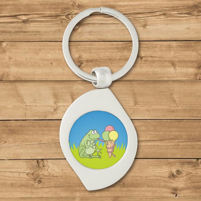 Frosch mit Eiscreme Schlüsselanhänger (Von Creator hochgeladen)