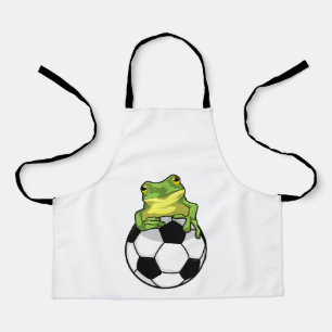 Frosch mit Fußball Schürze