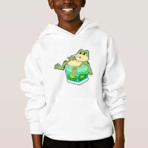 Frosch mit Glas Saft Hoodie