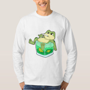 Frosch mit Glas Saft T-Shirt