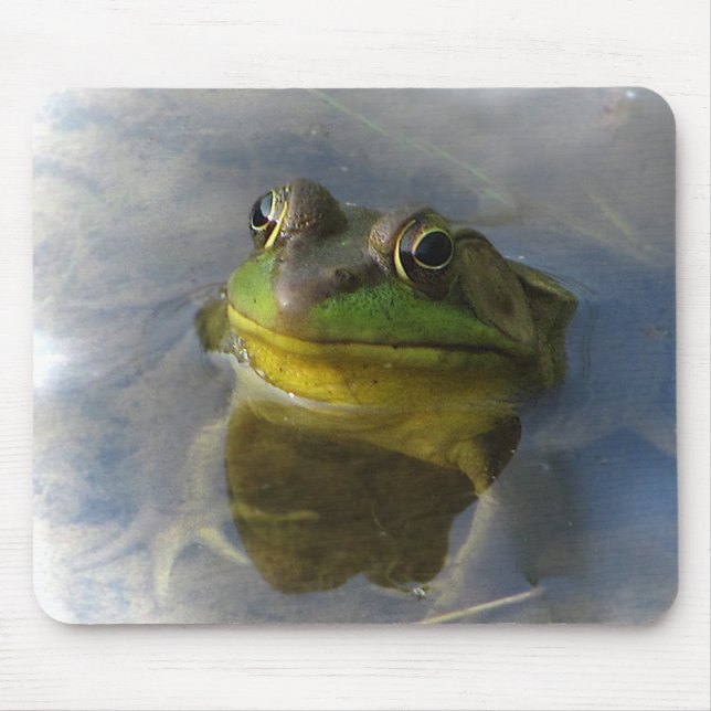 Frosch mit Haltung Mousepad (Vorne)