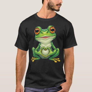 Frosch mit Herz Süßer Frosch mit Herzsymbol Frosch T-Shirt