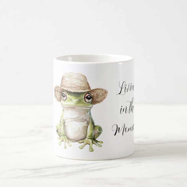 Frosch mit Hut Kaffeetasse (Mittel)