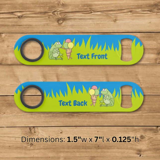 Frosch mit Icecream-Bar-Key Speed Flaschenöffner (Von Creator hochgeladen)