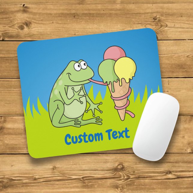 Frosch mit Icecream Mouse Pad Mousepad (Von Creator hochgeladen)