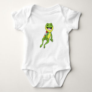 Frosch mit Jetpack Baby Strampler