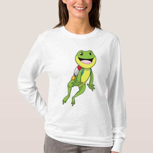Frosch mit Jetpack T-Shirt (Vorderseite)