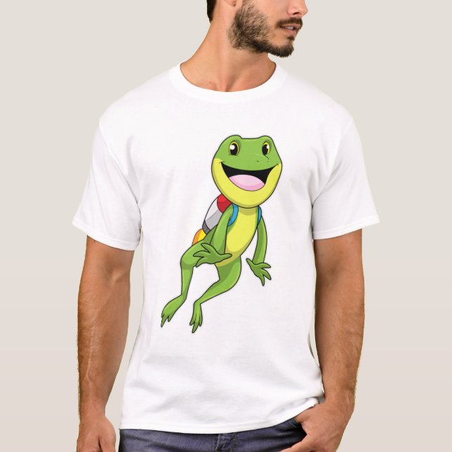 Frosch mit Jetpack T-Shirt (Vorderseite)