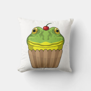 Frosch mit Muffin Kissen