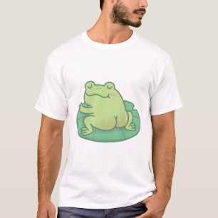 Frosch mit Niedlichem Hintern, der sich auf der Li T-Shirt