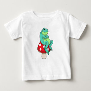 Frosch mit Pilz Baby T-shirt