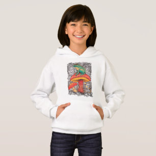 Frosch mit Pilz Cotattcore-Design Hoodie