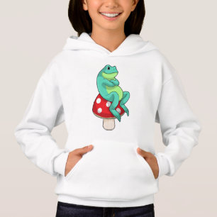 Frosch mit Pilz Hoodie