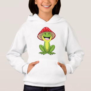 Frosch mit Pilz Hoodie