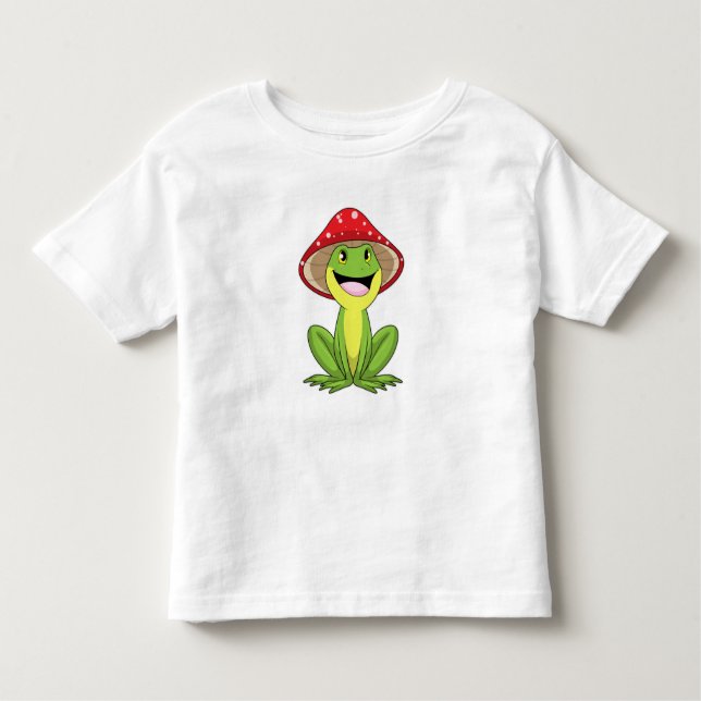 Frosch mit Pilz Kleinkind T-shirt (Vorderseite)