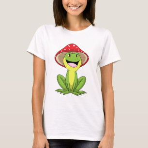 Frosch mit Pilz T-Shirt