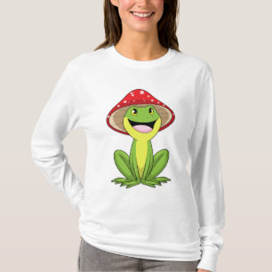 Frosch mit Pilz T-Shirt