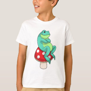 Frosch mit Pilz T-Shirt