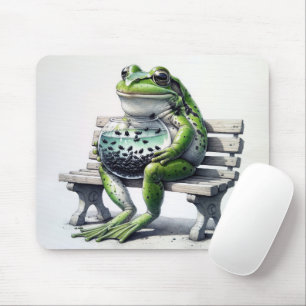 Frosch mit Polywogen in Fischschüssel Mousepad