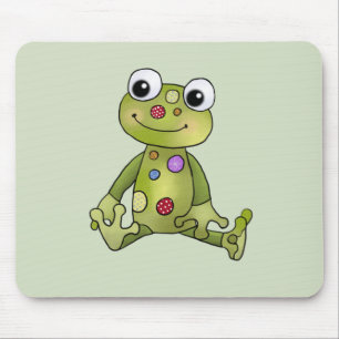 Frosch mit Punkten Mousepad