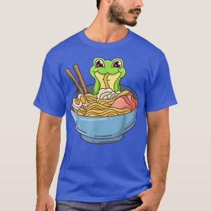Frosch mit Ramen Nudeln Japan Food T-Shirt