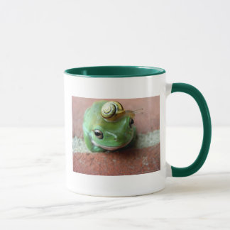 Frosch mit Schneckehut Tasse