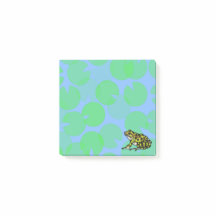 Frosch mit Seerosenblättern Post-it-Notes