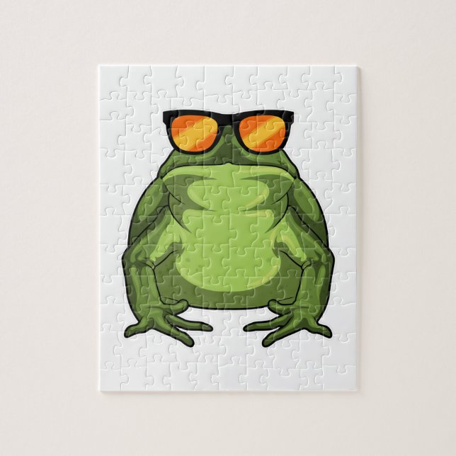 Frosch mit Sonnenbrille Puzzle (Vertikal)
