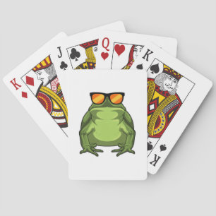 Frosch mit Sonnenbrille Spielkarten