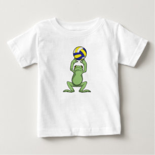 Frosch mit Volleyball Baby T-shirt