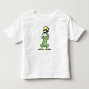 Frosch mit Volleyball Kleinkind T-shirt