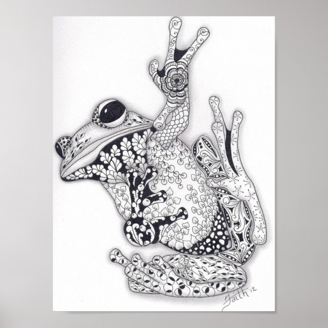Frosch mit Vollgröße Poster (Vorne)
