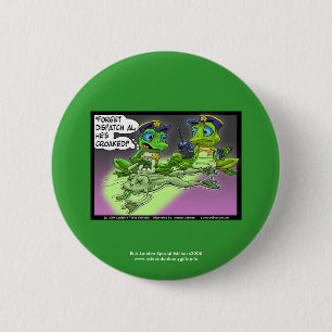 Frosch-Mordkommissariat Cartoon Neuheit Knopf Button