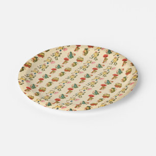 Frosch Muster Cotattcore Style Pappteller