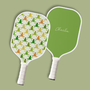Frosch-Muster personalisiert Pickleball Schläger