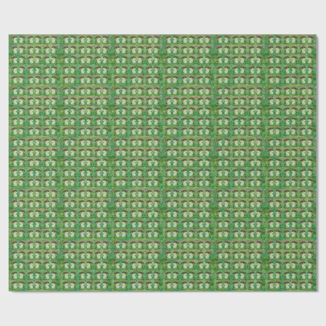 Frosch namens Clover Geschenkpapier (Flach)