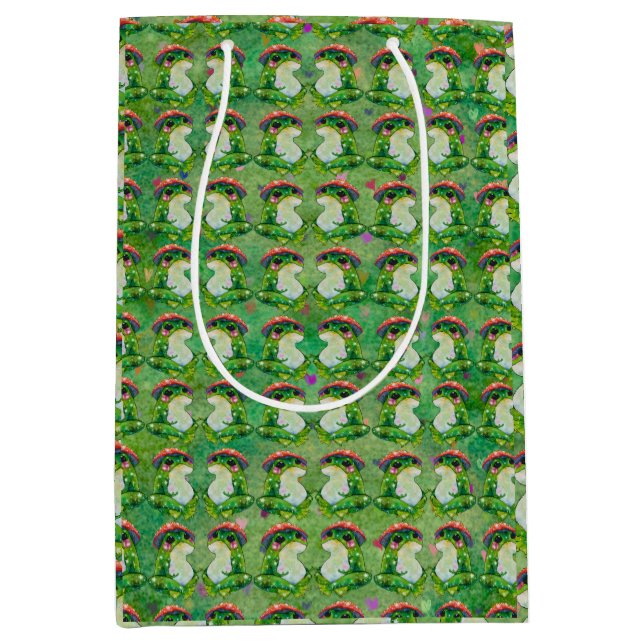 Frosch namens Clover Mittlere Geschenktüte (Vorderseite)