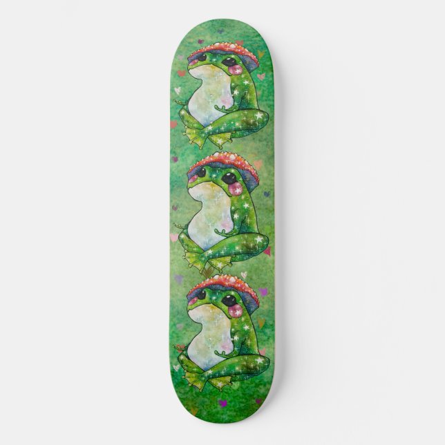 Frosch namens Clover Skateboard (Vorderseite)