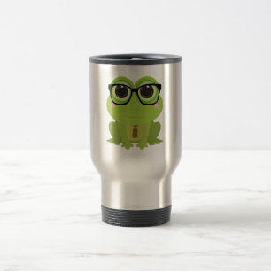 Frosch-Nerd Reisebecher