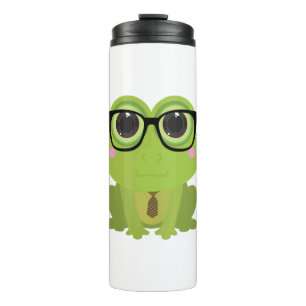 Frosch-Nerd Thermosbecher