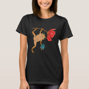 Frosch niedlicher Hängeladen Motiv Grafik zufällig T-Shirt