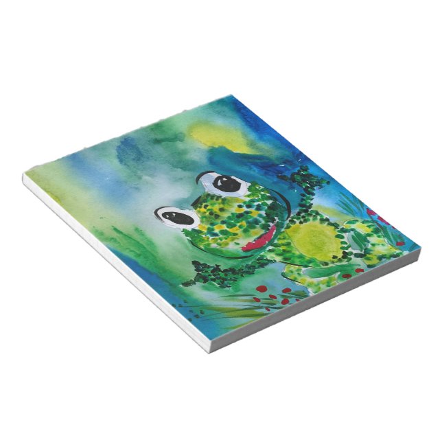 Frosch Notizblock (angewinkelt)