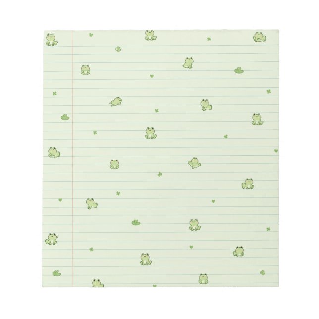 Frosch Notizblock (Vorderseite)