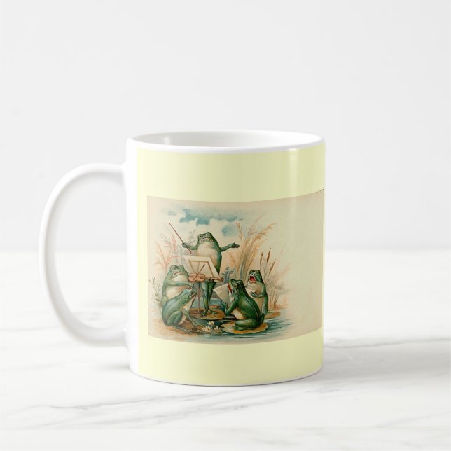 "Frosch-Orchester " Tasse (Links)