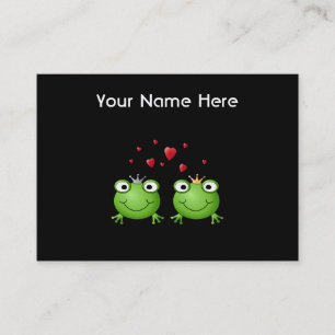 Frosch-Paare mit Herzen Visitenkarte