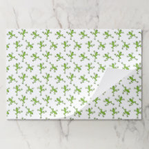 Frosch-Papier-Set für den Gartentisch